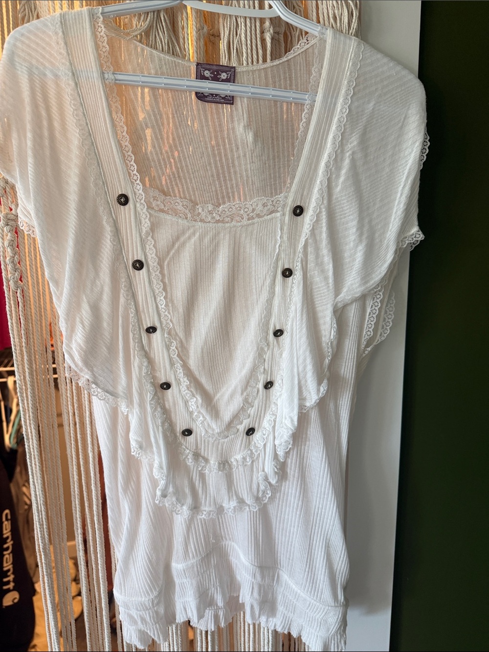 Free people lightweight laced tshirt